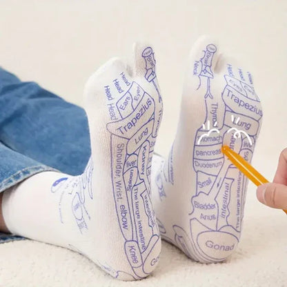 FitShop™ Foot Reflexology Socks with Massage Stick