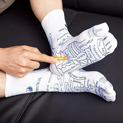 FitShop™ Foot Reflexology Socks with Massage Stick