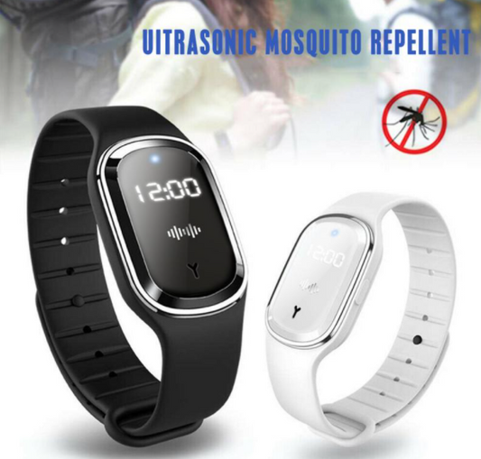 FitShop™ Ultrasonic Natural Mosquito Repellent Wristband With LED Display