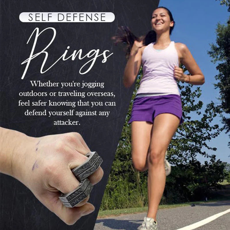 FitShop™ Foldable Self-Defense Knuckle Ring Set